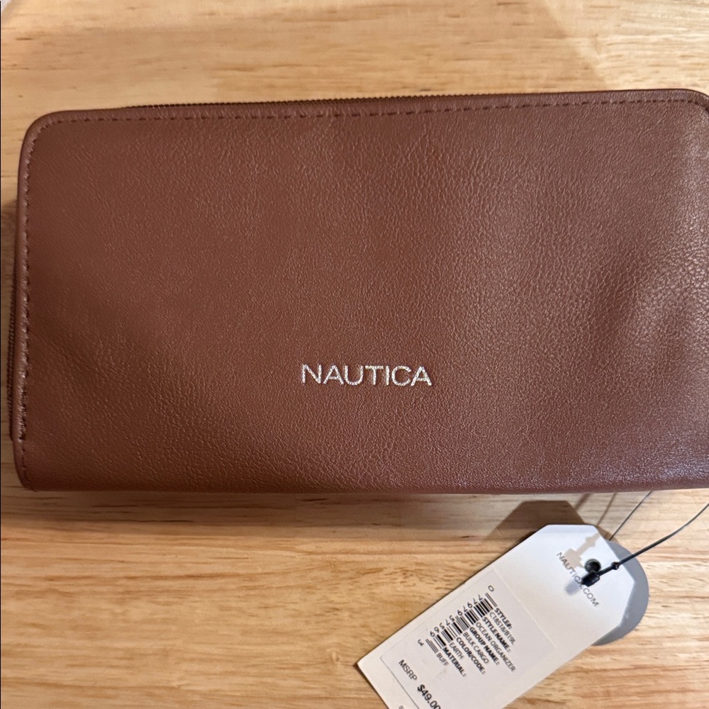 Nautica Chestnut Leather Wallet